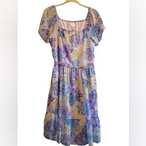 NWT  The Children's Place Women's Dress Size‎ L Coquette Cottagecore Milkmaid